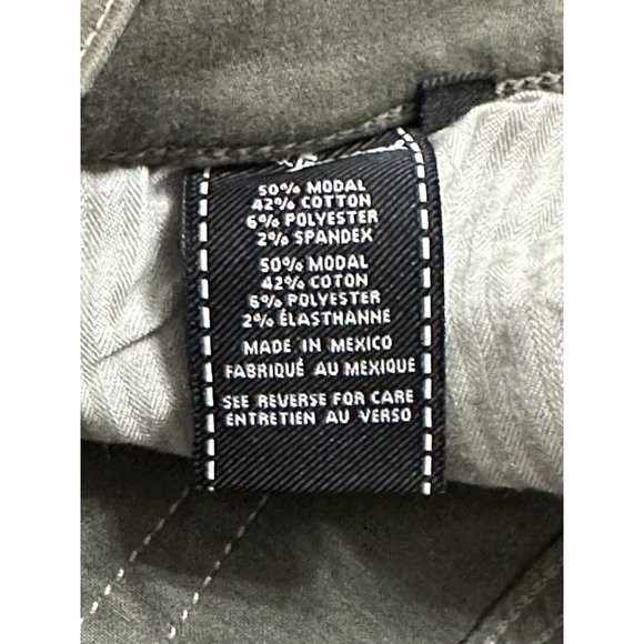 7 For All Mankind NWT Ankle Skinny Jeans Olive Green Mid Rise Denim Jeans Sz 27 - Picture 8 of 10